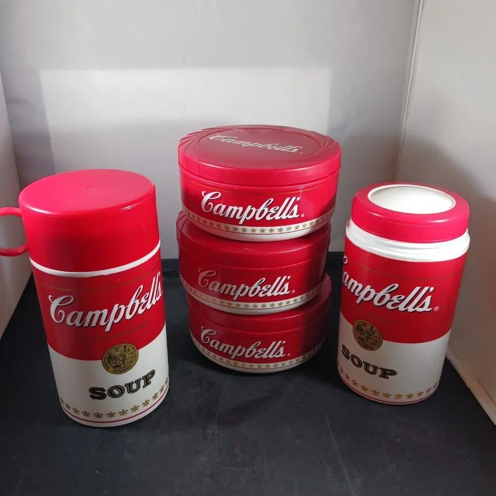 Campbell's 1998 Condensed Soup Can-Tainer Plastic 11oz (5)